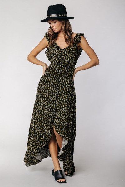 Colourful Rebel - Maat L - Esme Flower Button Down Jurk