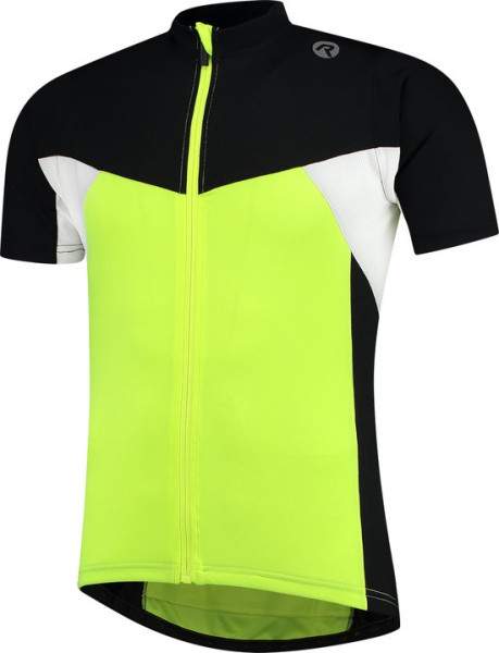 Rogelli Maat 3XL Wielershirt KM Recco2.0 Fluor/Zw/Wit