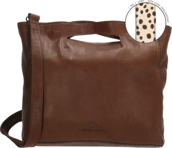Micmacbags Wildlife Handtas - Donkertaupe