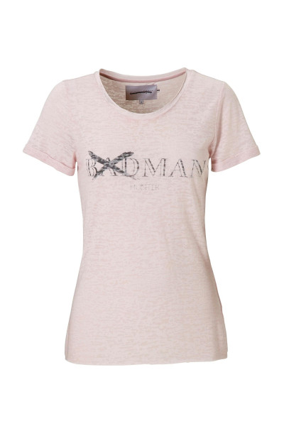 T-shirt dames - roze - badman hunter - mt XS