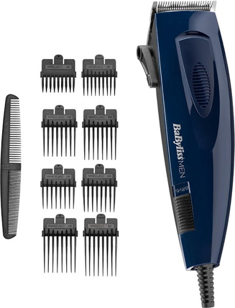 BaByliss Mains E695E Tondeuse - Tondeuse met Snoer - Extra Brede Messen - 8 opzetkammen