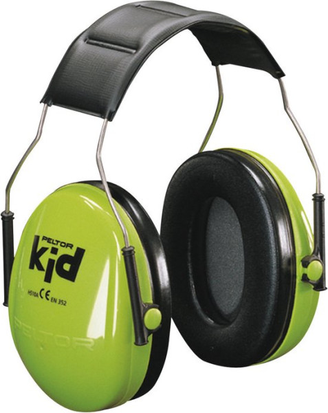 Peltor Kid - gehoorbescherming voor kinderen - SNR 27 dB - neon groen