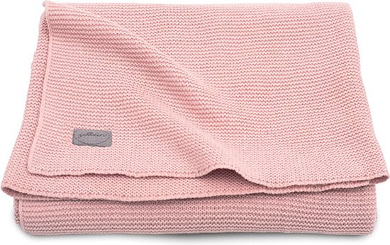 Jollein Deken Ledikant 100x150cm Basic Knit - Blush Pink