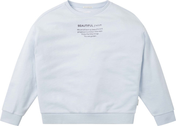 TOM TAILOR - Maat 128 - oversize foil print sweatshirt Meisjes Trui