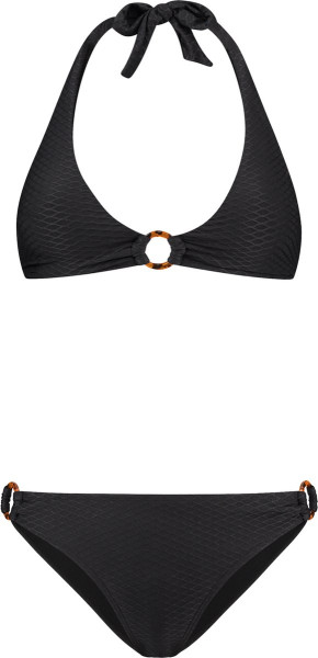 Shiwi Maat 42 CARO bikini set WAFFLE STRUCTURE - black