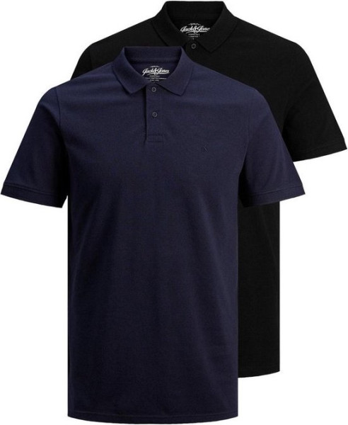 JACK&JONES - Maat S - JJEBASIC POLO SS 2PK MP Heren Poloshirt