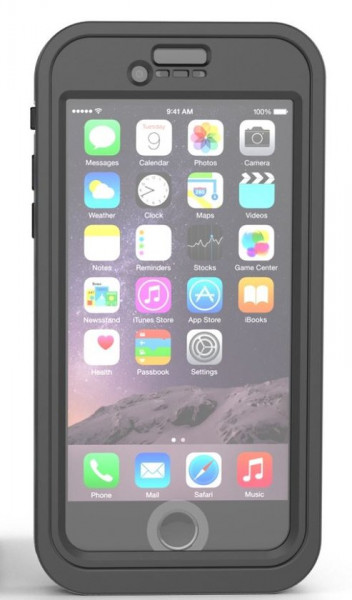 Wetsuit IMPACT for iPhone 6/6S Plus - Blackest Black Telefoonhoesje