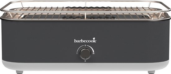 Barbecook E-Carlo elektrische tafel BBQ Midnight Grey 42,5x33x16,5cm