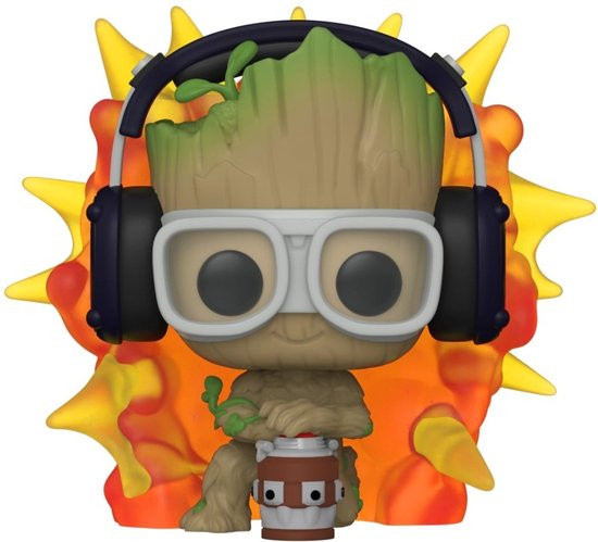 Funko I Am Groot - #1195 Marvel POP! Groot With Detonator 9 cm Verzamelfiguur - Multicolours