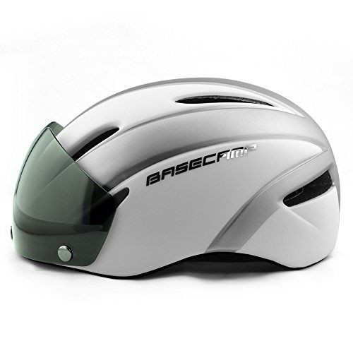 Koopjeshoek - Base Camp Zoom Adjustable Bike Helmets with Removable Shield Visor - Size M/L