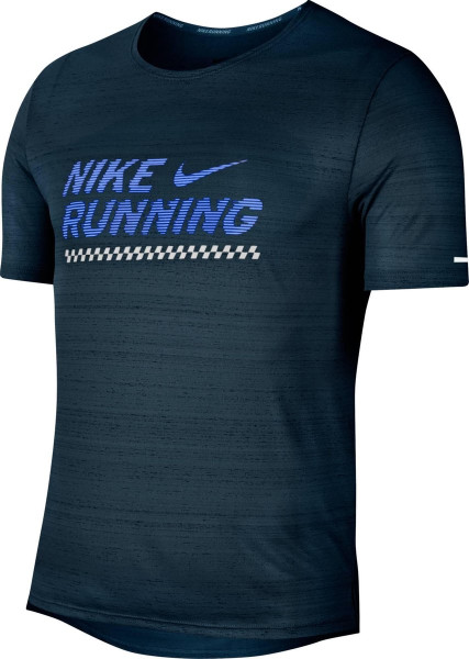 Nike - Maat S - Miler S/S Ff Gx Sportshirt Heren
