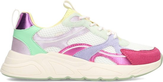 POSH by Poelman - maat 40- KAE Dames Sneakers - Roze Met Combinatie