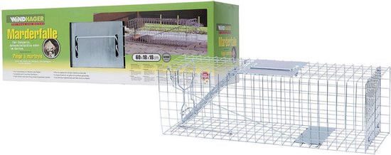 Marter- en wildval 60 x 18 x 18 cm voor buiten