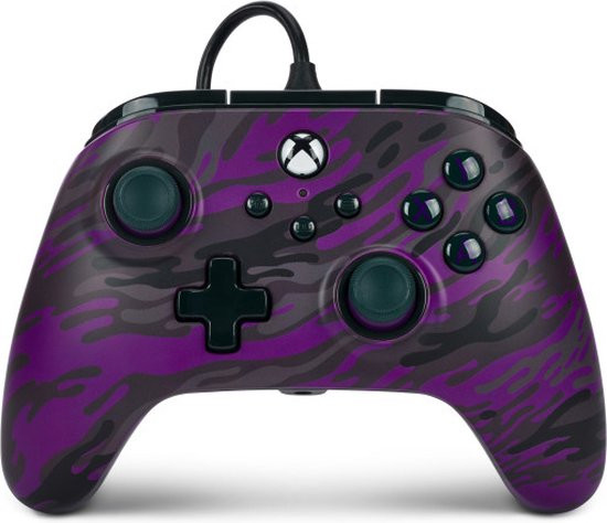 PowerA Advantage controller met kabel voor de Xbox Series X|S - Paarse camouflage