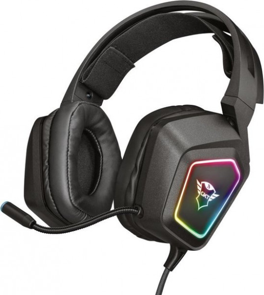 Trust GXT 450 Blizz 7.1 Gaming Headset RGB verlichting PC Surround sound USB Zwart