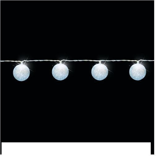 Luca Lighting - Snoer Bal op Batterijen met 10 Helder Witte LED Lampj
