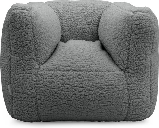 Jollein Fauteuiltje Beanbag Teddy - storm grey