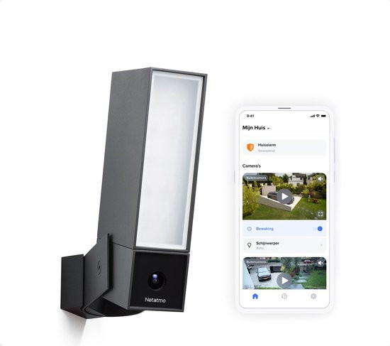 Netatmo Slimme Bewakingscamera - Bewakingscamera voor Buiten - Camerabewaking - met Bewegingsdetecti