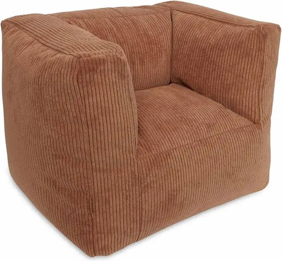 Jollein - Kinderfauteuil - Corduroy - Caramel - Kinder Zitzak - 1 t/m 4 jaar