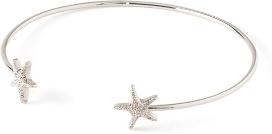 Orelia armband, bangle met zeesterren zilverkleurig