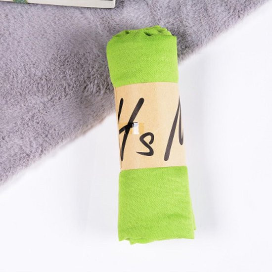 Luxe, Trendy Sjaal 135X55 cm Neon Groen - Scarf - Omslagdoek