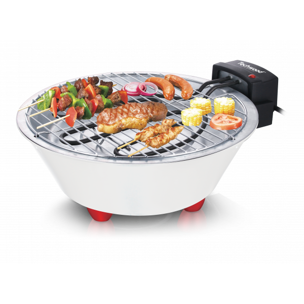 Techwood  801 - Elektrische barbecue - Ø31 cm - Tafelbarbecue - compact en lichtgewicht
