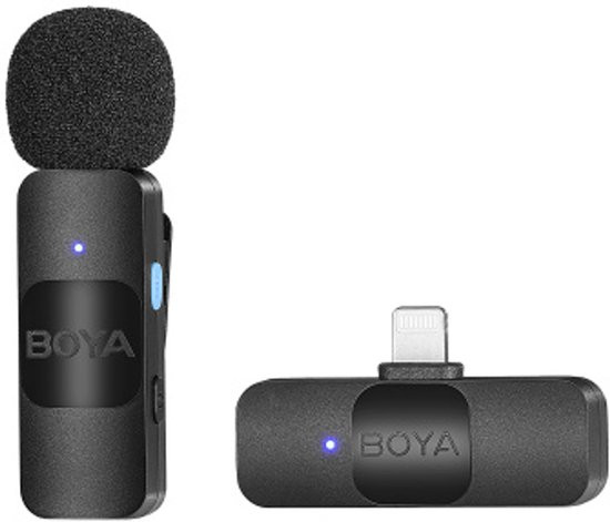 BOYA BY-V1 (V2.0) microfoon Zwart Microfoon met bevestigingsclip