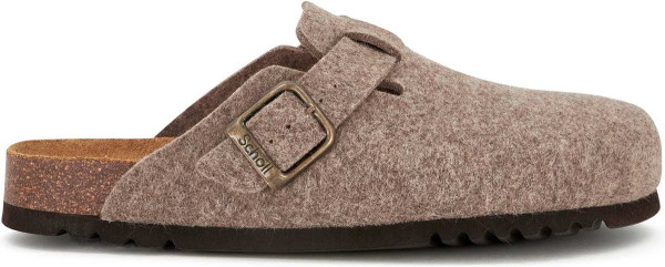 SCHOLL OLIVIER NEW - maat 45 - Felt Mens Light Brown FALSO Clogs - Light Brown
