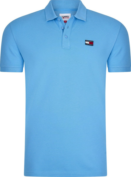 Tommy Jeans Maat XL - Heren Polo SS Classic Badge Polo - Blauw