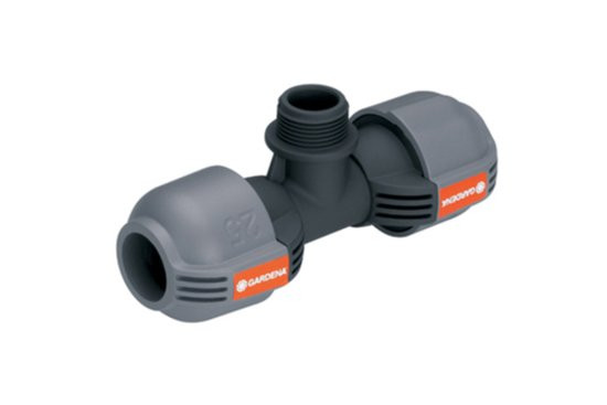 GARDENA - Sprinklersysteem - T-stuk 25mm x 3/4&quot; buitendraad