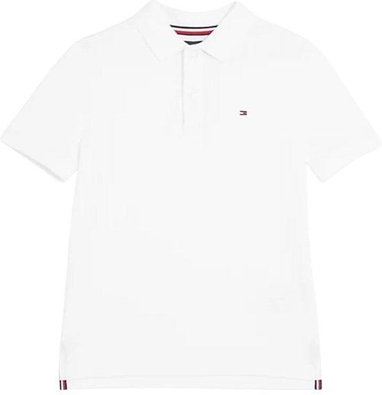 Tommy Hilfiger - maat 164 - Essential Polo - Boys - Wit - 14 jaar