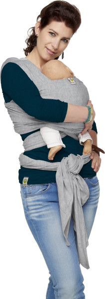 ByKay Stretchy Wrap de Luxe Draagdoek - Grijs Melange