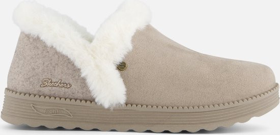 Skechers - maat 39- Archfit Dream dames pantoffel - Taupe