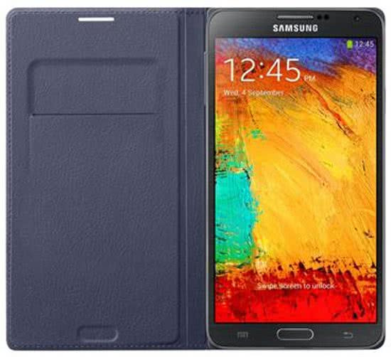 Samsung Flip Wallet voor de Samsung Jet Note 3 - Indigo Blauw