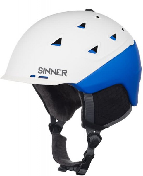 Sinner Stoneham - Skihelm - Volwassenen - 57-58 cm / M - Wit/Blauw