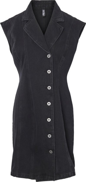 PIECES - Maat L - PCAMA LEAH SL DENIM DRESS BC Dames Jurk