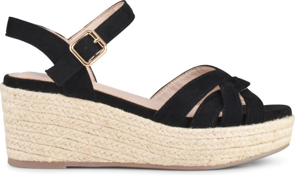 POSH by Poelman TULSI - maat 40 - Dames Sandalen/Espadrilles - Zwart
