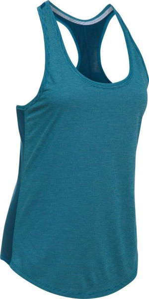 Under Armour Threadborne Run Mesh Tank - Sportshirt - Bayou Blue - Dames - Maat S