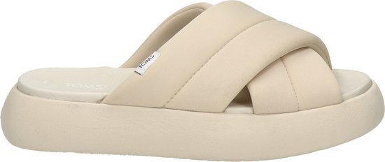 Toms - Maat 36/37 - Alpargata Mallow Crossover Slippers - Dames - Beige