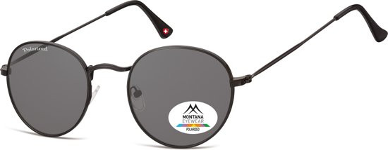 Montana MP92-XL - Zonnebril Round Black Metal