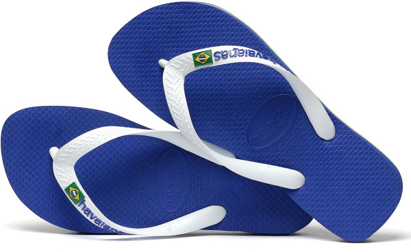 Havaianas Brasil logo - maat 45-46 - Slippers - Blauw