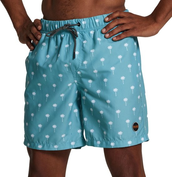Shiwi Maat XL Badehose scratched shiwi palm - Blauw