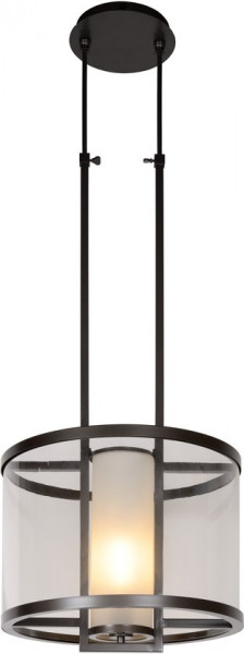 Lucide BRUNELLO - Hanglamp - 42 cm - Grijs ijzer