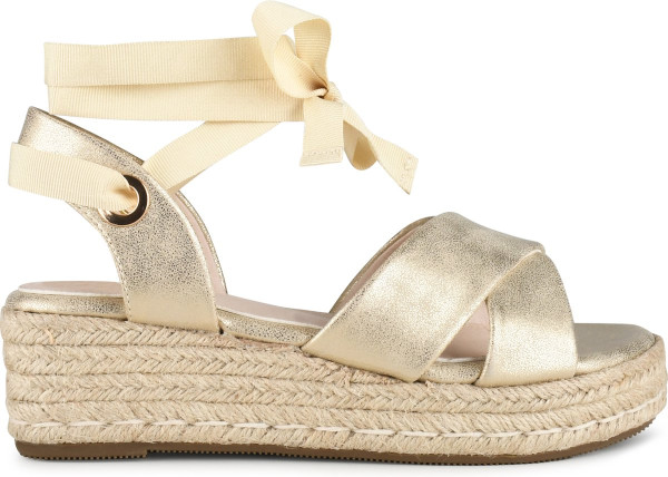 POSH by Poelman SAAR - maat 39 - Dames Sandalen/Espadrilles - Goud