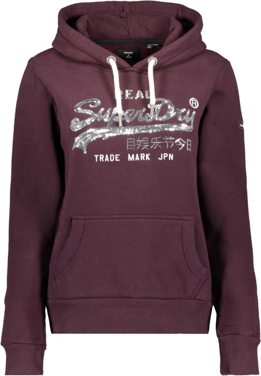 vuurwerk gebonden Maak een bed Superdry Dames Trui Vl Boho Sparkle Hood - Maat S | DGM Outlet