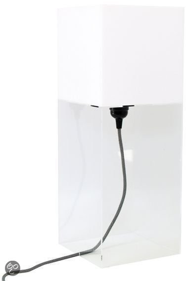 Plexi table lamp L - Wit