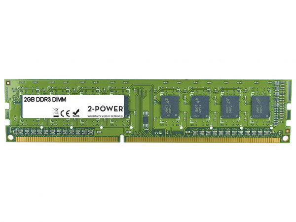 2-Power 2GB MultiSpeed 1066/1333/1600 MHz DIMM SR - DDR3