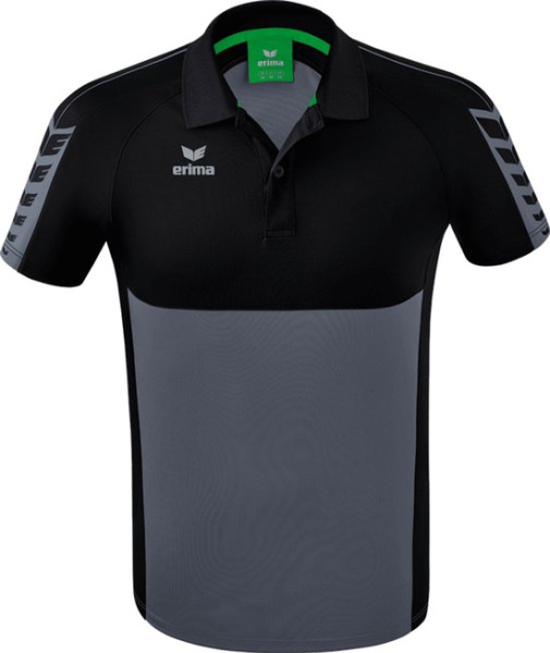 ERIMA Maat XL Six Wings Polo Slate Grey-Zwart
