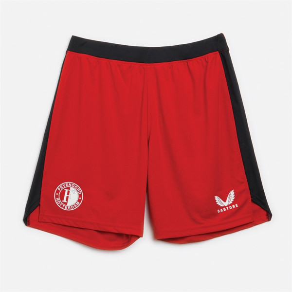 Castore - maat M- Herentrainingsshorts Feyenoord Barbados Cherry/​Kaviaar