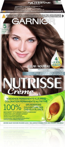 Garnier Nutrisse Creme 50 - Natuurlijk Lichtbruin - Haarverf